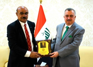 الوكيل البرزنجي يستقبل الأمين العام لمنظمة الصداقة الكوردستانية الخليجية 
