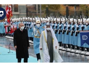 محمد بن زايد يصل تركيا بعد سنوات من التوتر بين أنقرة وأبوظبي