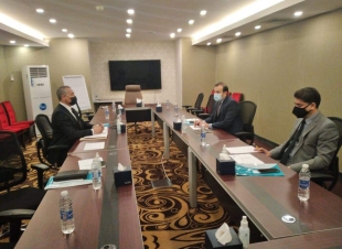 بتوجيه من وزير الصحة   يعقد  الوكيل الفني لوزارة الصحة والبيئة اجتماع  مع السيد غيمار ديب نائب الممثل المقيم لبرنامج الامم المتحدة الإنمائي