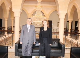 السفير عمر البرزنجي يلتقي مع سعادة السفيرة فرح بري لتقديم التعازي بخصوص حادثة مرفأ بيروت