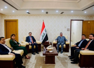 السفير البرزنجي يستقبل قائمقام قضاء شيخان