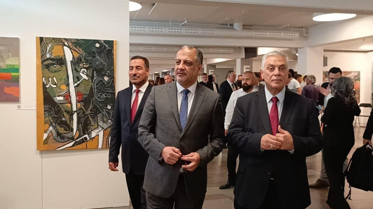 رئيس بعثة جمهورية العراق في الدنمارك يستقبل معالي وزير الرياضة والشباب السيد احمد المبرقع