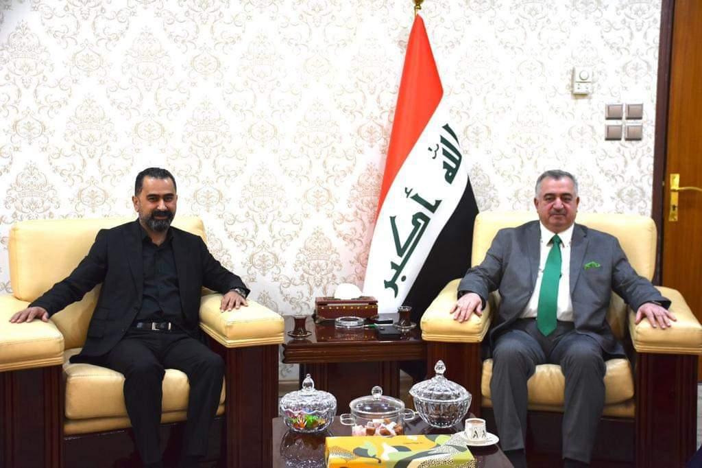  .الوكيل البرزنجي يستقبل الصحفي والمنسق الإعلامي شيركو عبدالله 