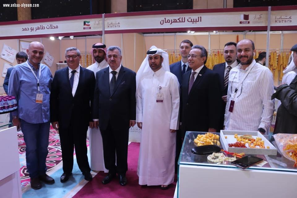 البرزنجي يلبي دعوة سعادة الدكتور خالد بن ابراهيم السليطي ويحضر معرض كتارا الدولي للكهرمان