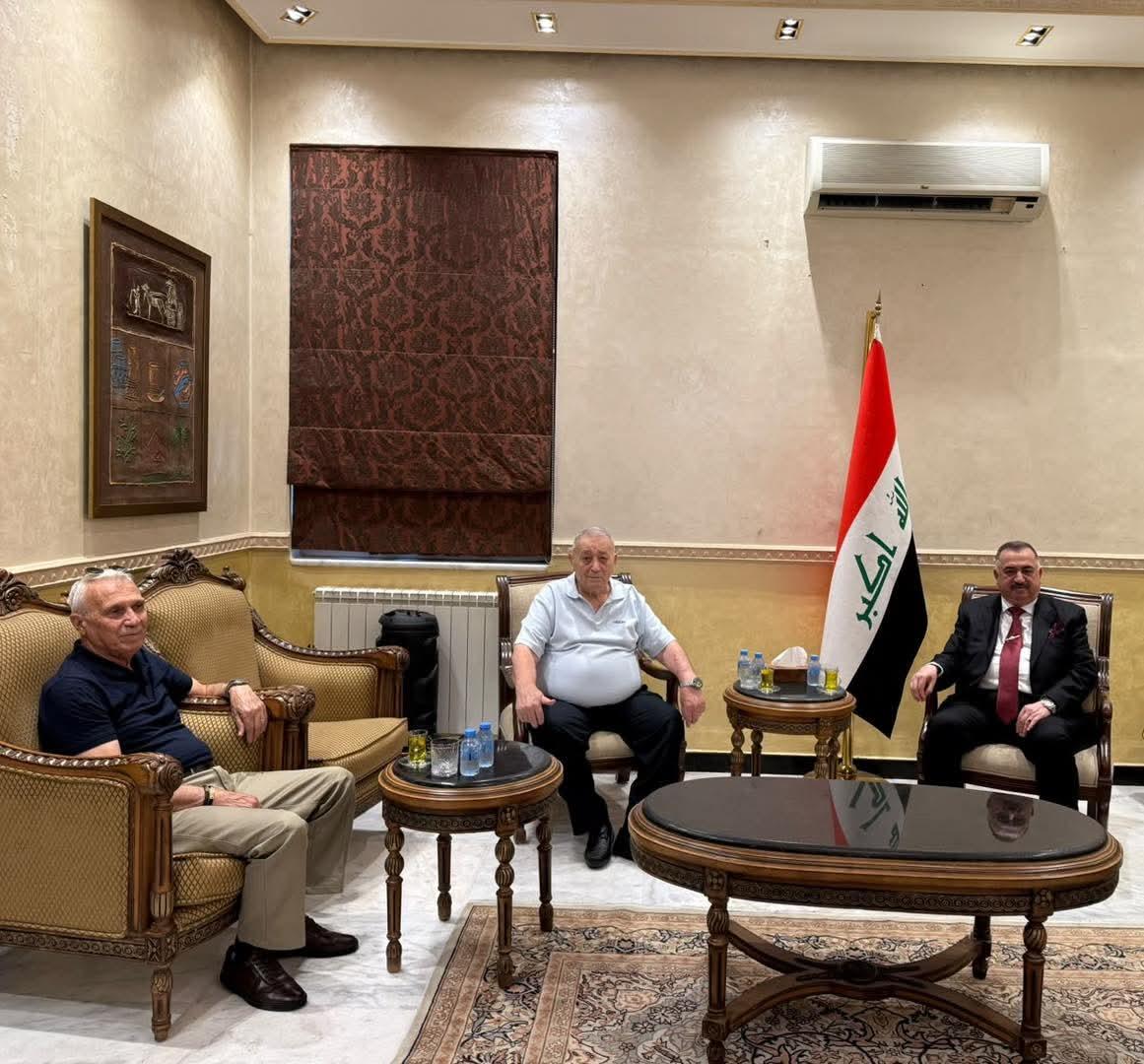 سفير جمهورية العراق لدى المملكة الأردنية الهاشمية يستقبل الدكتور وسام أيوب متي والمهندس إيفان سويريوس جبرائيل