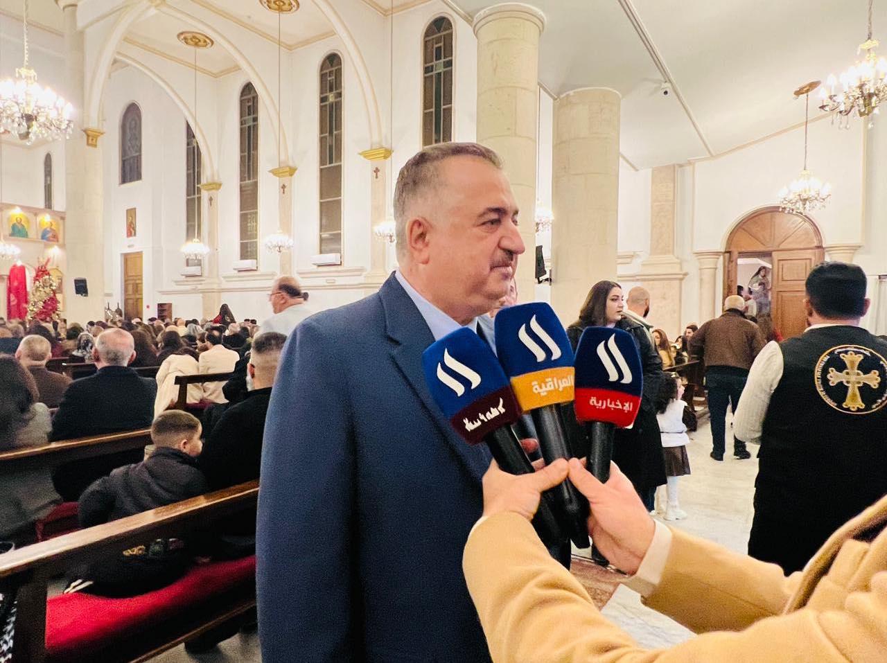 سفير جمهورية العراق لدى المملكة الأردنية الهاشمية يشارك أبناء الجالية العراقية من المسيحيين أفراحهم بمناسبة عيد الميلاد المجيد