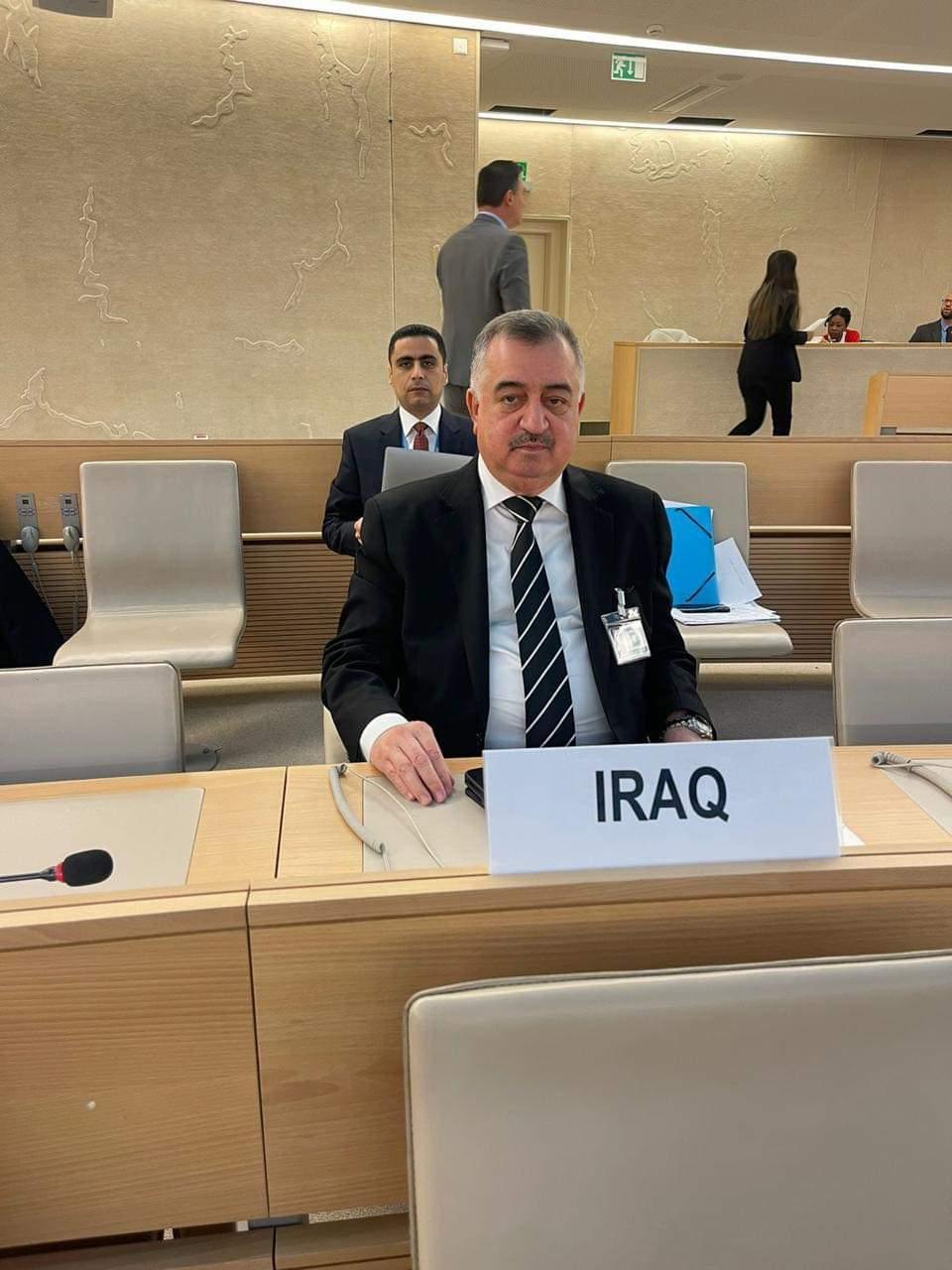 وكيل وزارة الخارجية للشؤون متعددة الأطراف والشؤون القانونية يلقي كلمة العراق بشأن مسألة عقوبة الإعدام
