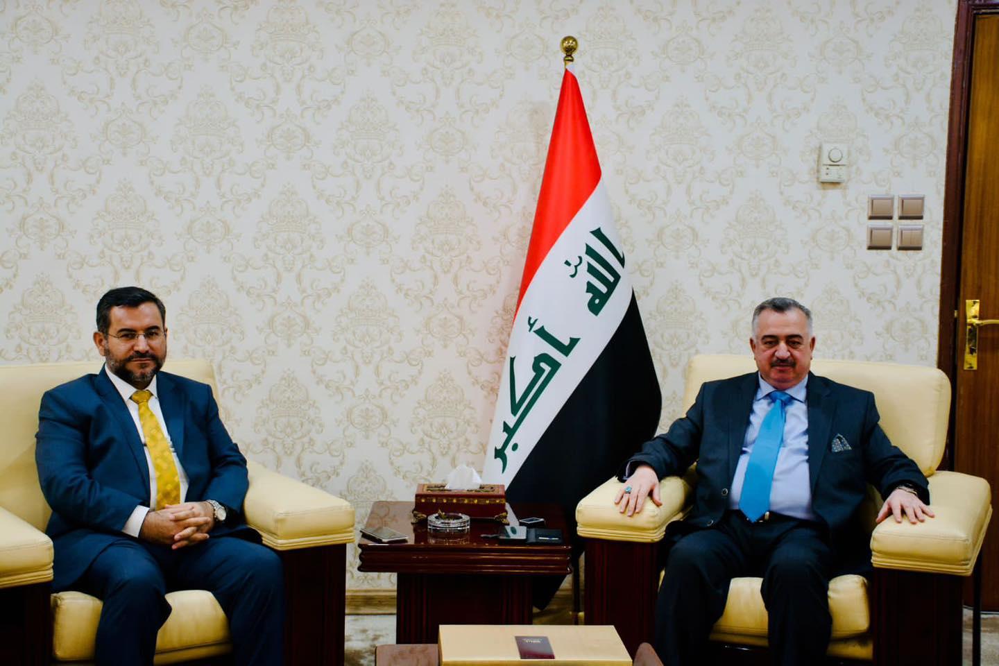 ‎ وكيل وزارة الخارجية للشؤون متعددة الأطراف والشؤون القانونية يستقبل عضوين من لجنة العلاقات الخارجية في مجلس النواب 