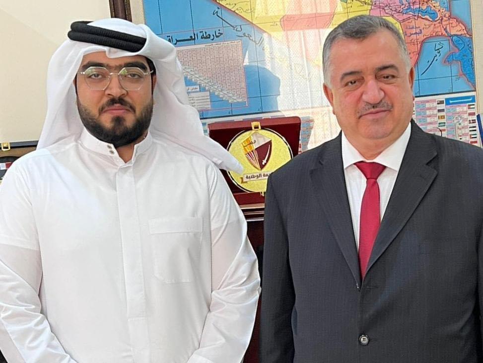 السفير عمر البرزنجي يستقبل السيد عبدالعزيز مهند الشمري مدير شركة صفوان للمقاولات في مكتبه