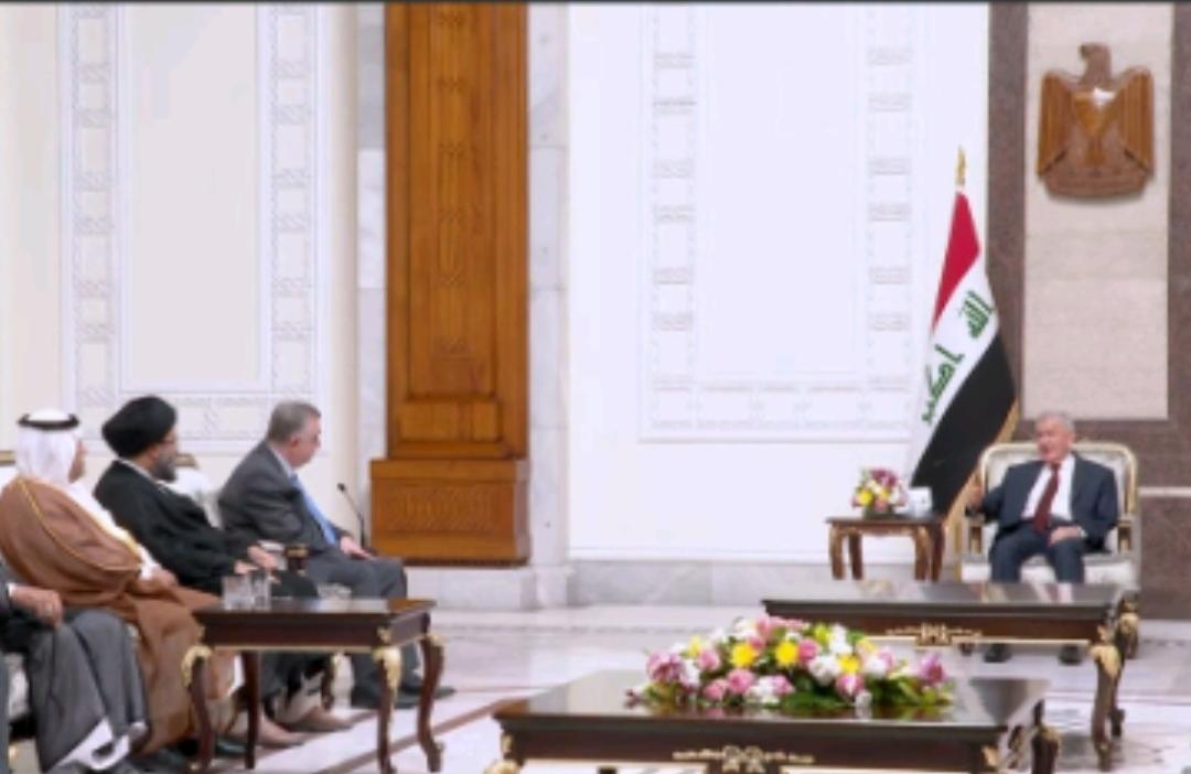 فخامة رئيس الجمهورية يستقبل وفد السادة البرزنجية