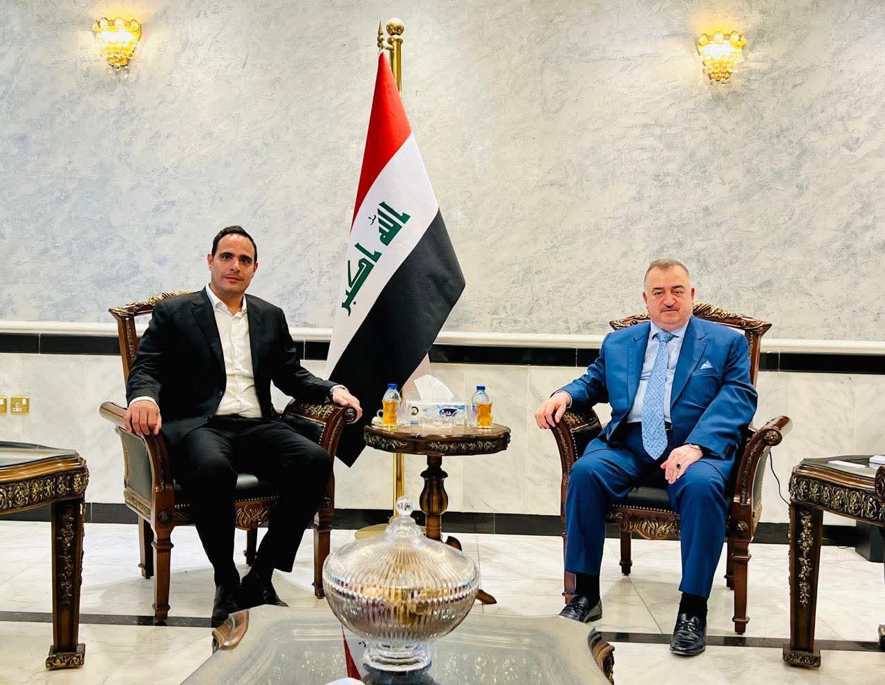 سفير جمهورية العراق لدى المملكة الأردنية الهاشمية يستقبل نائب القنصل للقنصلية المصرية في العقبة