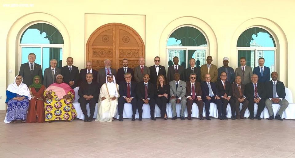 البرزنجي يلبي دعوة  السفير علي ابراهيم عميد السلك الدبلوماسي وسفير اريتريا 