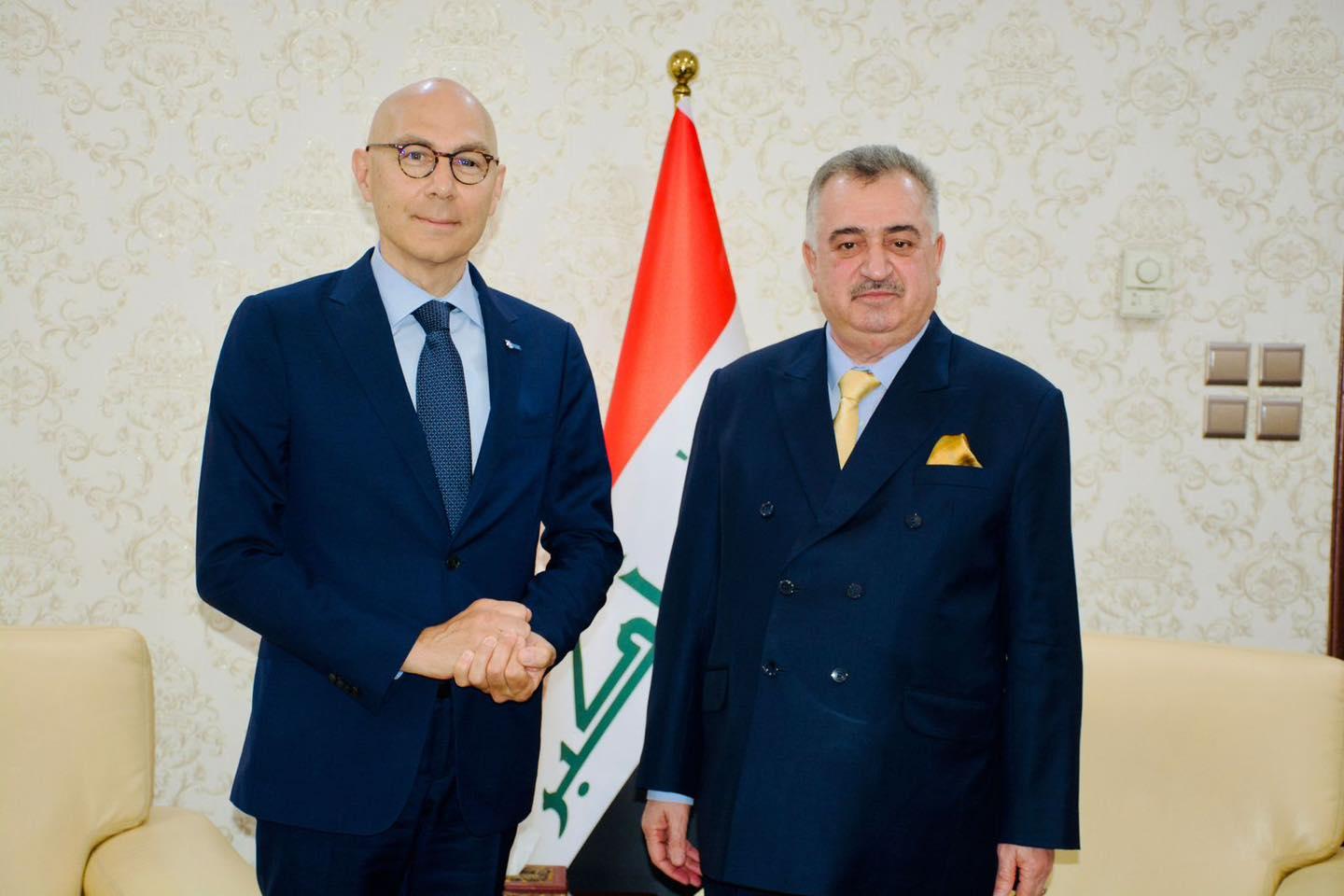 وكيل وزارة الخارجية للشؤون متعددة الأطراف والشؤون القانونية يستقبل مفوض الأمم المتحدة السامي لحقوق الإنسان 