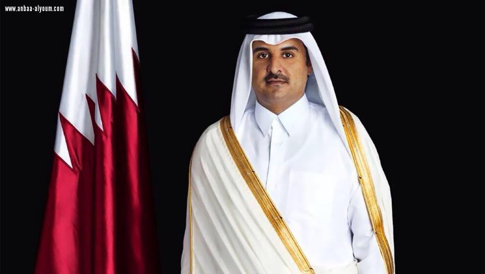 امير دولة قطر الشقيقة يجري اتصالاً هاتفياً مع الرئيس العراقي