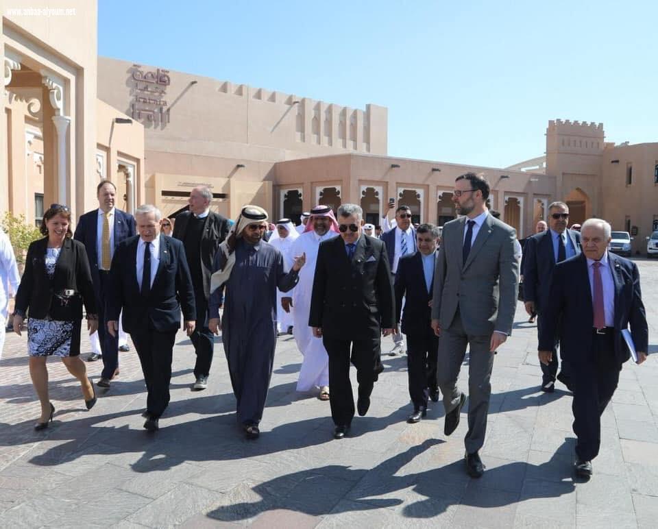 السفير البرزنجي يشارك في افتتاح معرض كتارا الدولي لحمام الزاجل