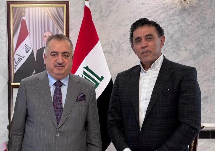 سفير جمهورية العراق لدى المملكة الأردنية الهاشمية يستقبل رئيس مجلس الأعمال العراقي الفرنسي