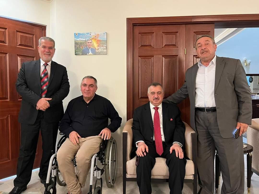  وكيل وزارة الخارجية عمر البرزنجي. يزور محافظ السليمانية الاسبق السيد بهروز محمد صالح