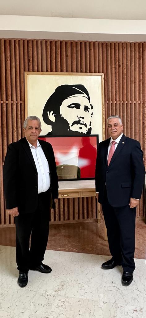 رئيس بعثة جمهورية العراق  السيد حيدر راضي الشمرتي يلتقي  السفير الكوبي السيد هكتور اكرازا في مقر سفارة الكوبية  لدى كندا