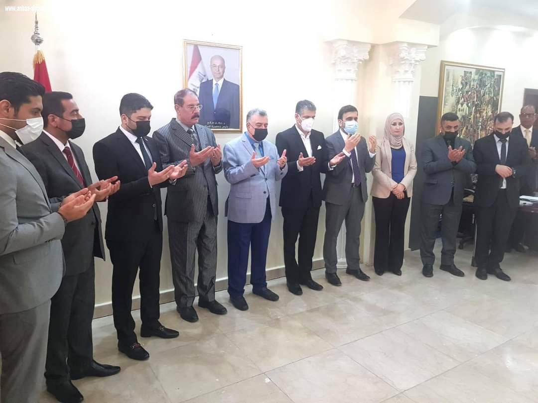 سفارة جمهورية العراق في الدوحة تنظم وقفة حداد على ارواح شهداء مستشفى ابن الخطيب