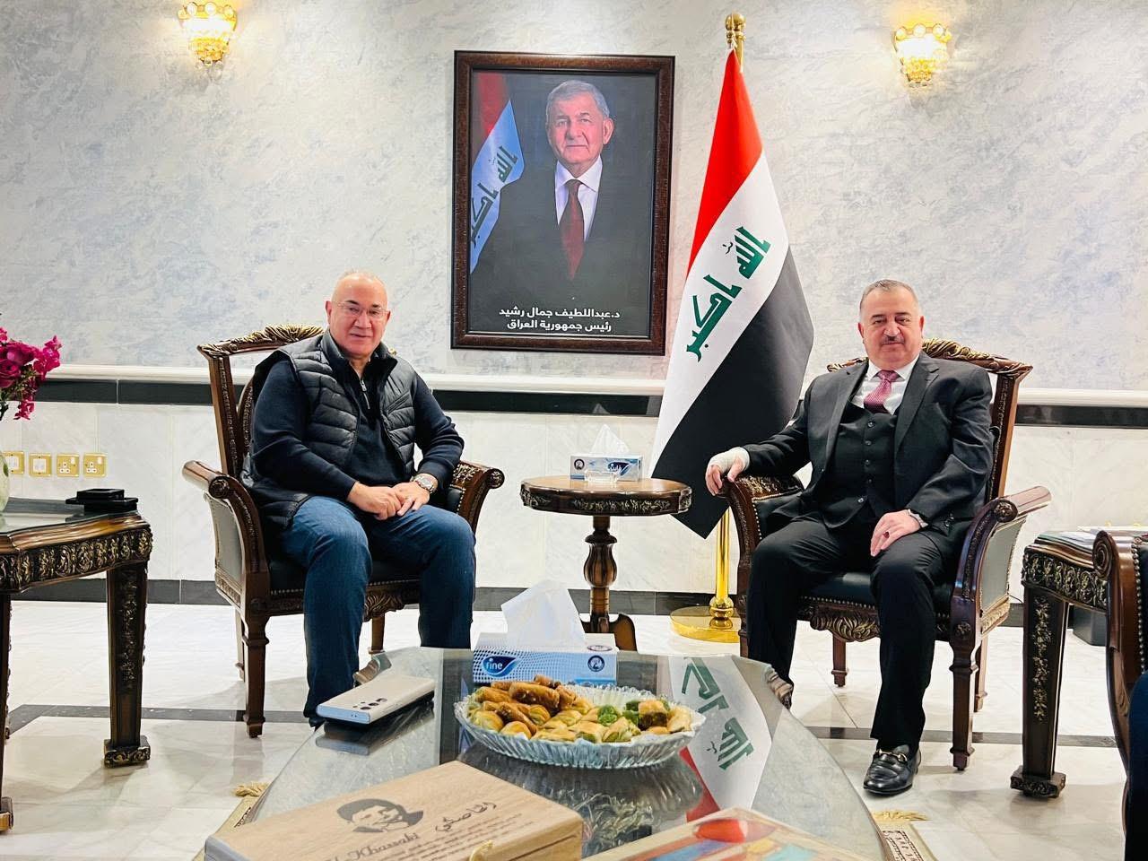 سفير جمهورية العراق لدى المملكة الأردنية الهاشمية يستقبل السكرتير العام لمنظمة التضامن الأفرو-آسيوية