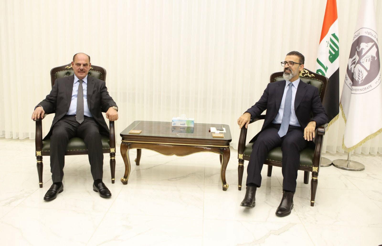 نقيب الصحفيين يلتقي محافظ كركوك ورئيس مجلس المحافظة ويستمع إلى مطالب الأسرة الصحفية