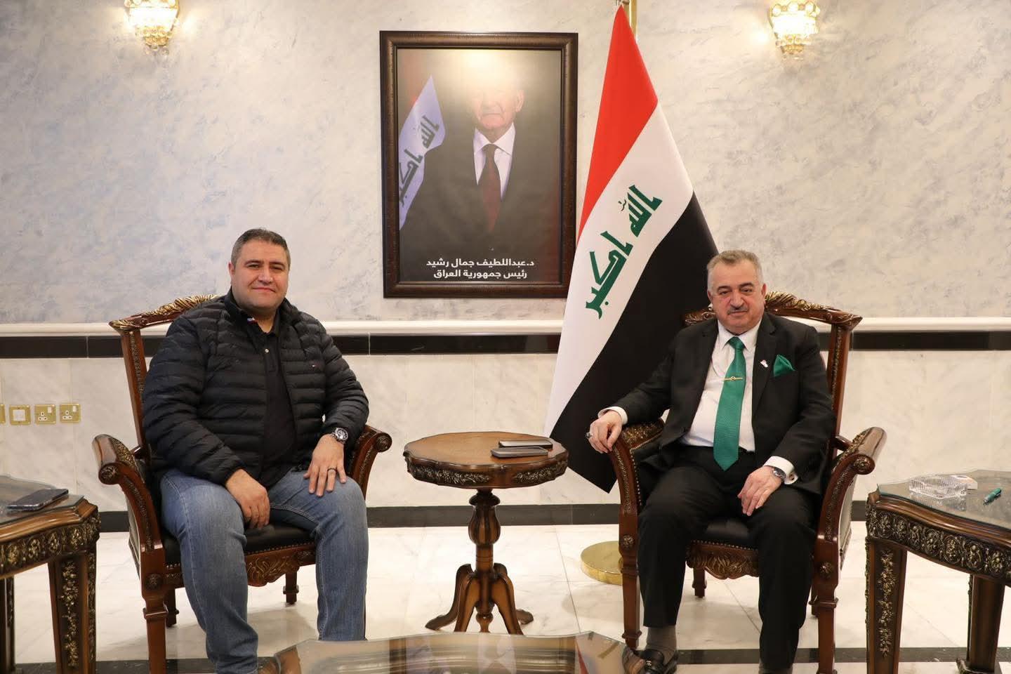 السفير البرزنجي يستقبل رئيس مجموعة سالار القابضة السيد سالار بزركان.