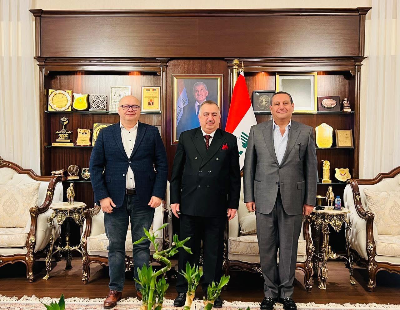 سفير جمهورية العراق لدى المملكة الأردنية الهاشمية يستقبل السفير البلغاري لدى المملكة والسيد مهند النعيمي