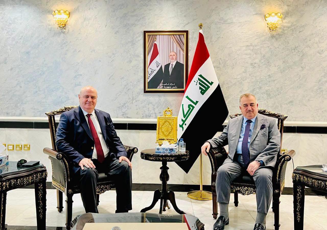 سفير جمهورية العراق لدى المملكة الأردنية الهاشمية يستقبل رئيس مجلس الأعمال العراقي الفرنسي