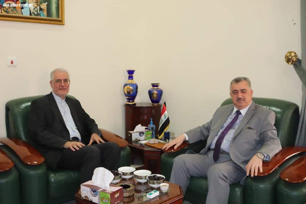السفير البرزنجي يستقبل في مكتبه سفير الجمهورية الاسلامية الايرانية