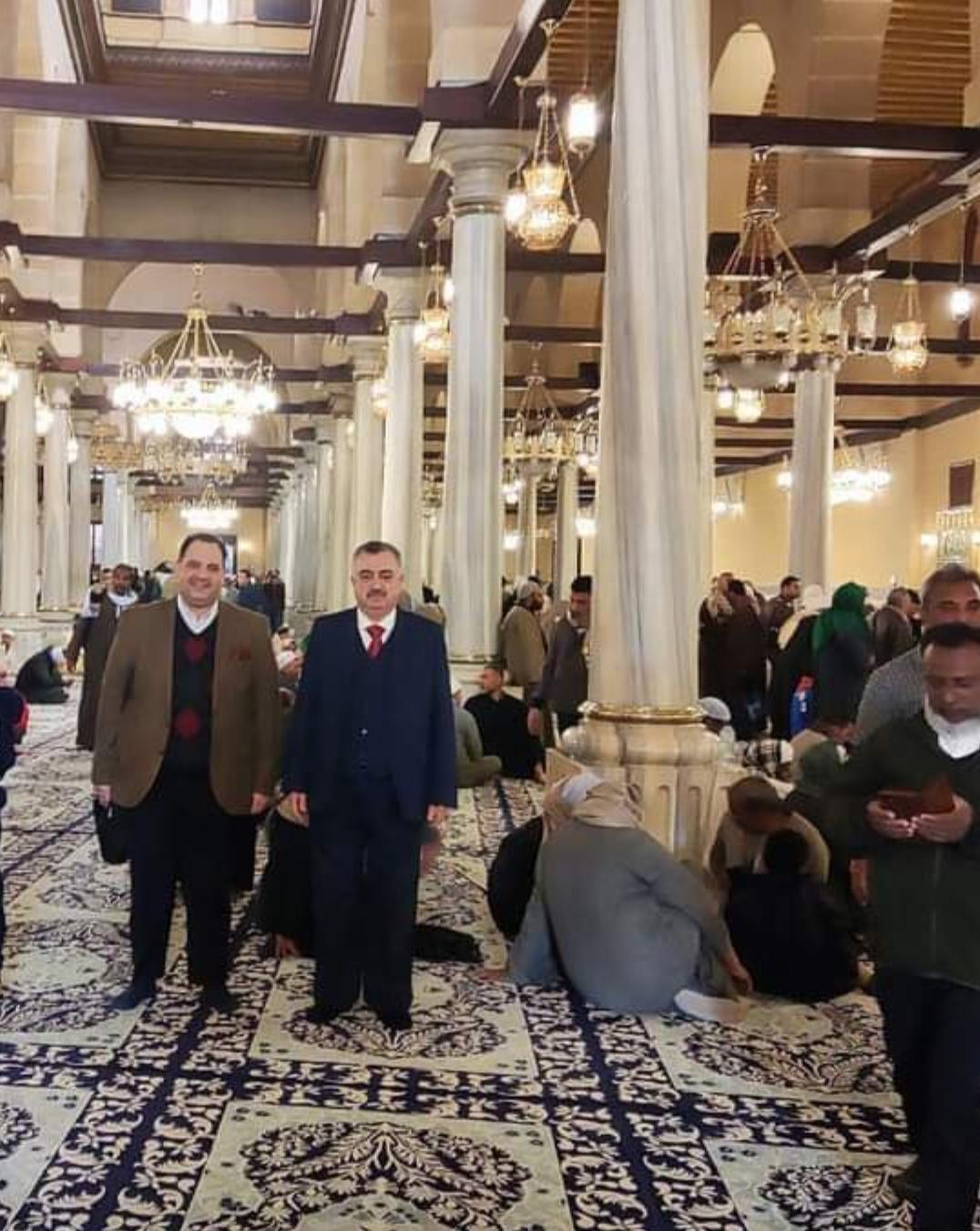 البرزنجي يزور مرقد الرأس الشريف لجده الإمام الحسين عليه السلام في القاهرة