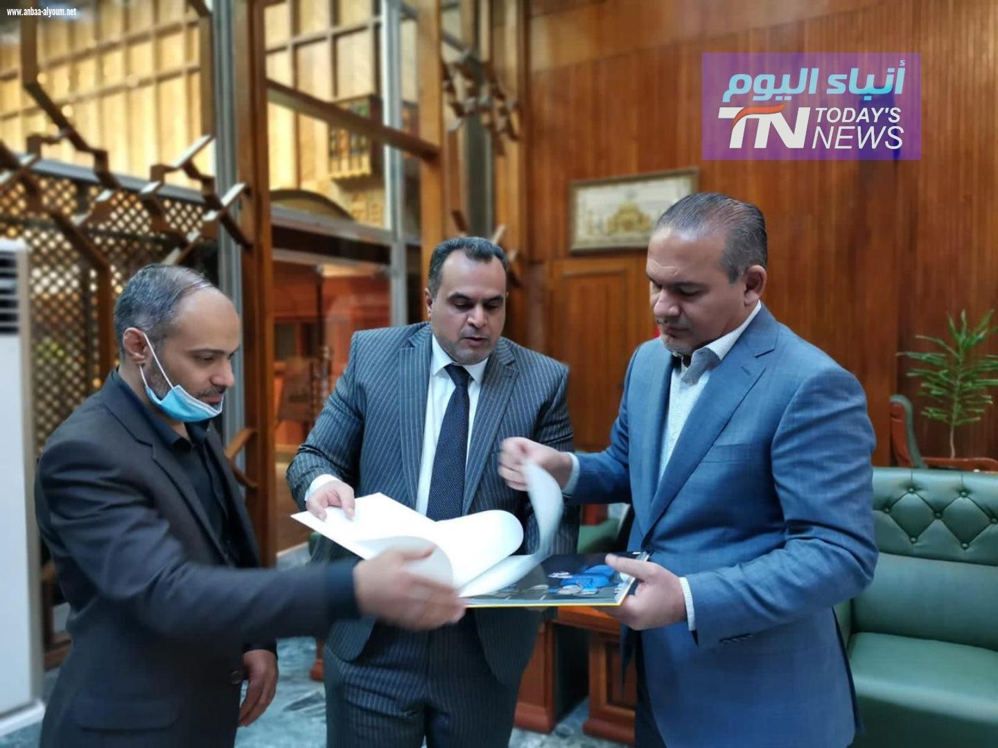 لبحث التعاون المشترك في المجالات الخدمية والثقافية والانسانية.. المعمار علاء معن يلتقي وفد العتبة الحسينية المقدسة