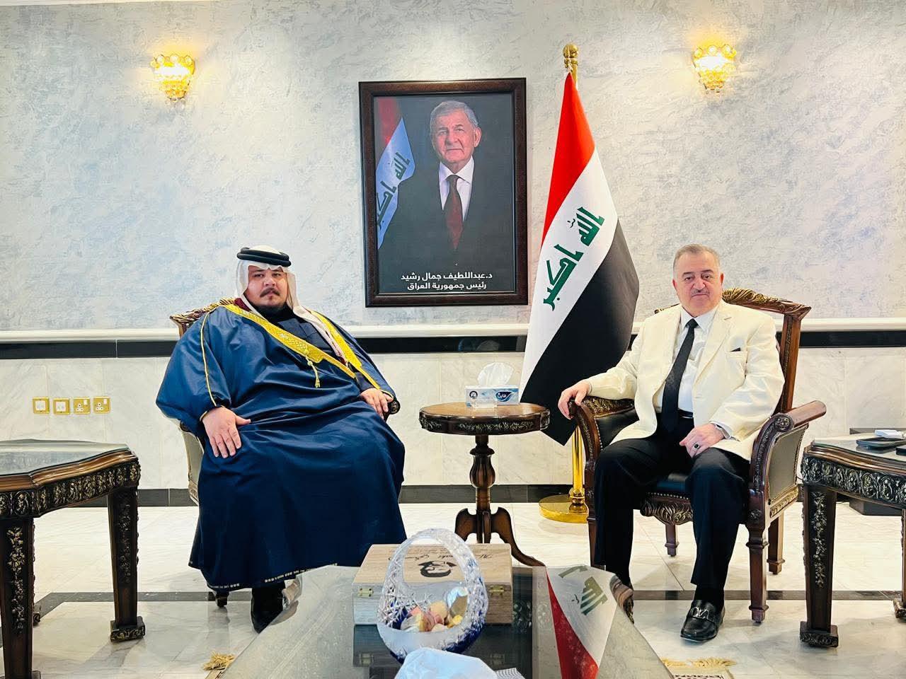 سفير جمهورية العراق لدى المملكة الأردنية الهاشمية يستقبل الشيخ أحمد الرفاعي