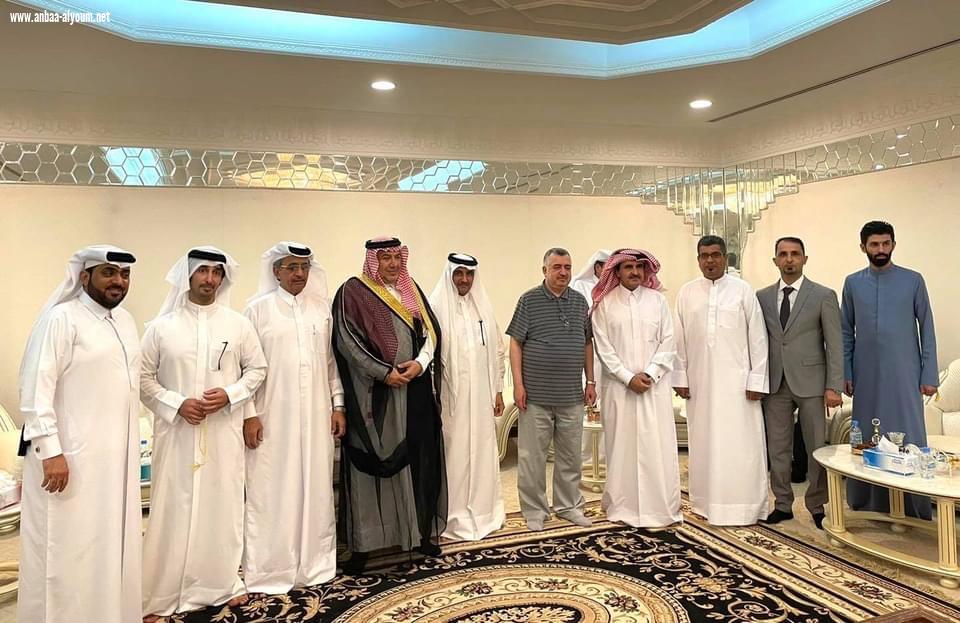 السفير عمر البرزنجي يلبي دعوة سعادة الشيخ محمد حمد الهاجري