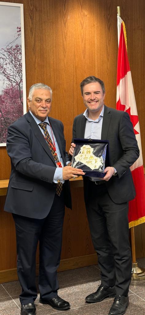 .لقاء رئيس بعثة جمهورية العراق مع رئيس دائرة الشرق الاوسط