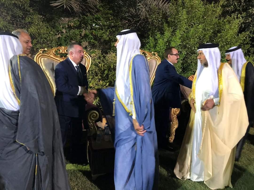 الوكيل البرزنجي يلبّي دعوة عشاء لمستشار رئاسة الوزراء الشيخ هادي عباس