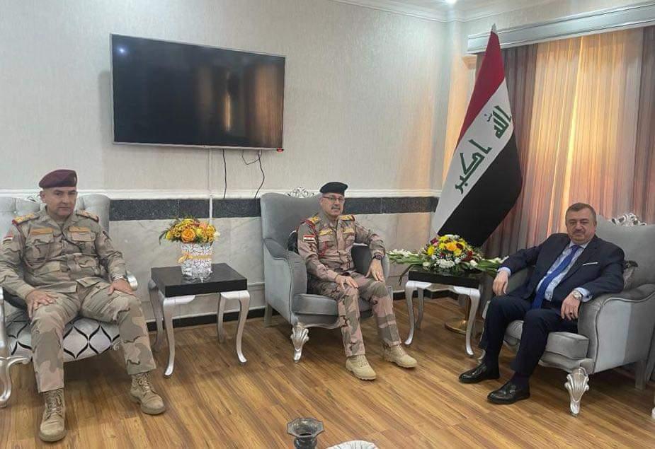  الوكيل البرزنجي يستقبل مدير التدريب العسكري