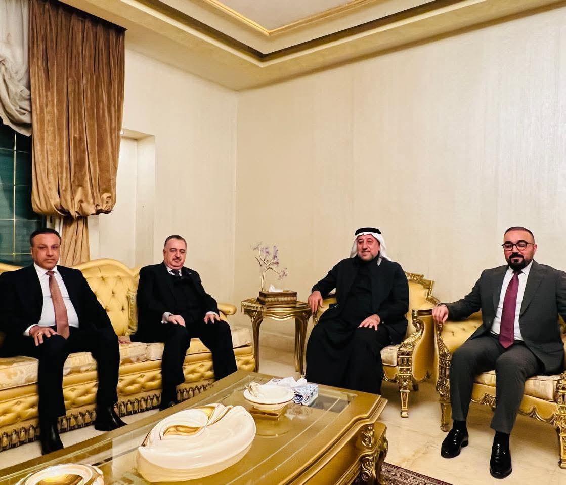 سفير جمهورية العراق لدى المملكة الأردنية الهاشمية يستقبل الشيخ خميس الخنجر