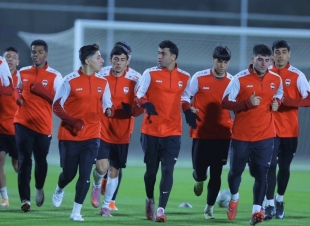 المنتخب الأولمبي يجري أولى وحداته التدريبية بالسعودية