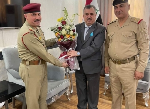       الوكيل البرزنجي يستقبل معاون رئيس جامعة الدفاع للدراسات العسكرية العليا