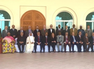 البرزنجي يلبي دعوة  السفير علي ابراهيم عميد السلك الدبلوماسي وسفير اريتريا 