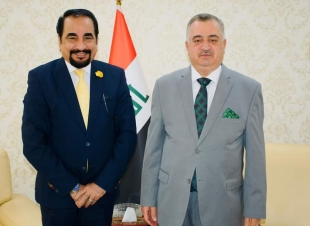 الوكيل البرزنجي يستقبل رئيس جمعية الصداقة اللبنانية العراقية .