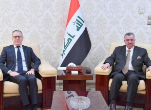 وكيل وزارة الخارجيَّة للشُؤُون مُتعددة الأطراف والشُؤُون القانونيَّة يستقبل السفير الإيطالي لدى العراق