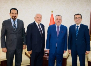 الوكيل البرزنجي يستقبل السفير المتقاعد راجح الموسوي .