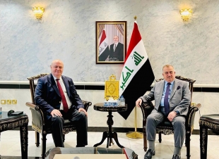 سفير جمهورية العراق لدى المملكة الأردنية الهاشمية يستقبل رئيس مجلس الأعمال العراقي الفرنسي