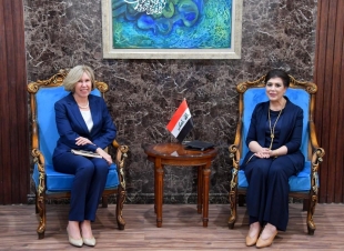 وكيلة الوزارة تستقبل السفيرة الأستراليَّة لدى العراق