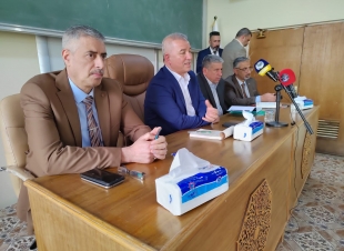 مدير عام تجارة الحبوب يبحث مع السيطرة النوعية مواصفات الحنطة ويؤكد على تضافر الجهود لانجاح للموسم التسويقي