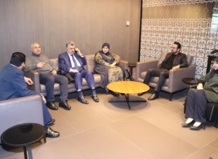 السفير عمر برزنجي يستقبل الوفد النيابي العراقي المشارك في مؤتمر البرلمانيين ضد الفساد المقام برعاية دولة قطر الشقيقة